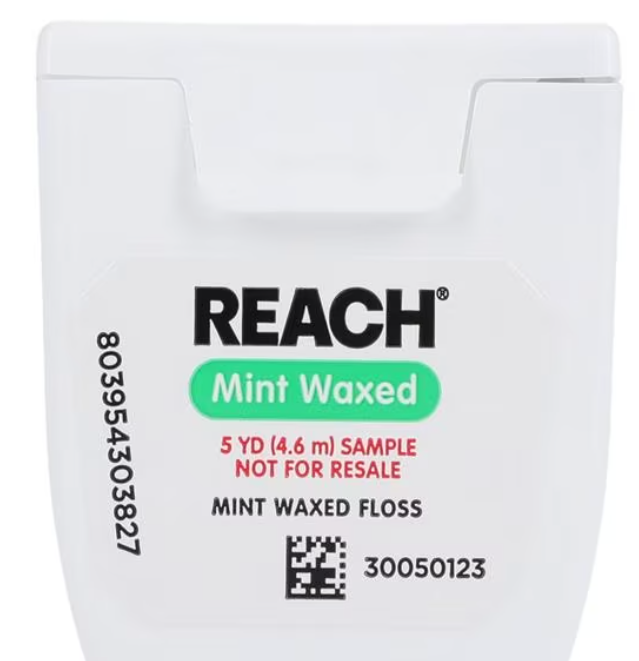 LG H&H USA, Inc. Dental Floss, Waxed, Mint, Trial Size, 5 yds, 144/cs (120 cs/plt)
