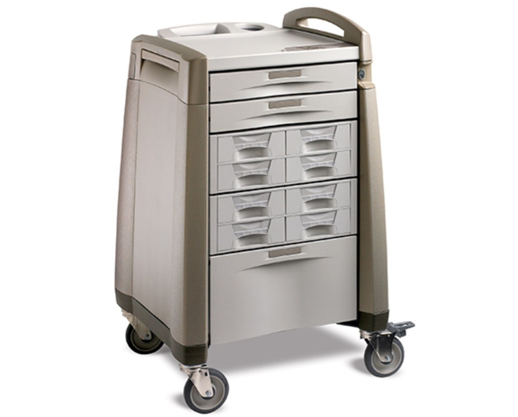 Capsa Avalo ACS Standard Bin Cassette Medication Cart, Dark Creme