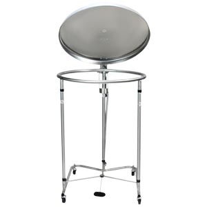 Blickman Industries Hamper 25" DIA Round Foot Operated Pneumatic Top Stainless Steel