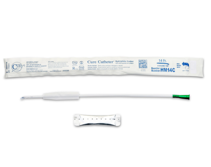 Convatec Catheter Hydrophilic Coated, 16" Coude Tip, 14FR