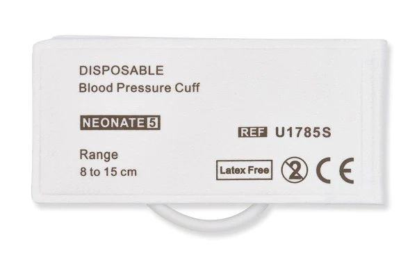 Cables and Sensors NIBP Cuff, Disposable, Neonatal, Size #5, Single Hose, OEM: M1873B