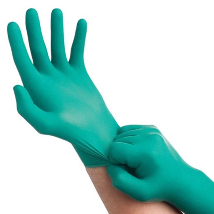 Ansell Lab Glove, Nitrile, Large (8.5-9.0), Green, Powder-Free, Latex-Free, Non-Sterile