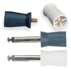 Young Dental Manufacturing Young™ Junior, Webbed, Screw, Soft, Gray, Prophy Cups, 144/cs