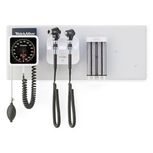 Hillrom GS777 Integrated Wall System, PanOptic Ophthalmoscope, Macroview Otoscope, with BP