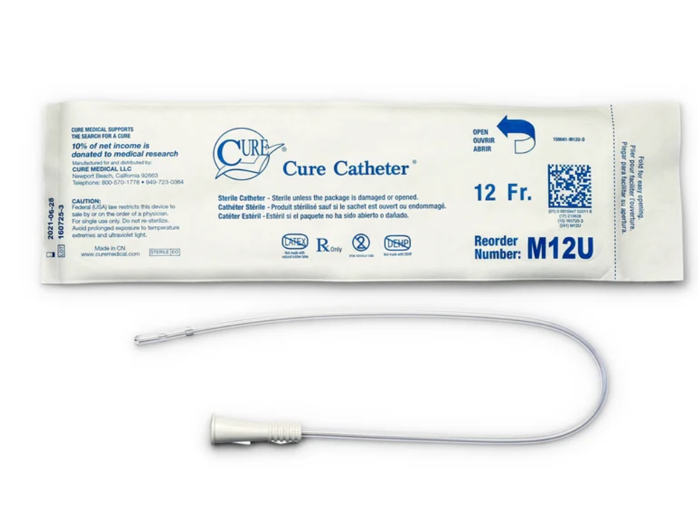 Convatec Catheter, Male, Pocket Size Packaging, Single-Use, 16", Straight Tip, 12FR