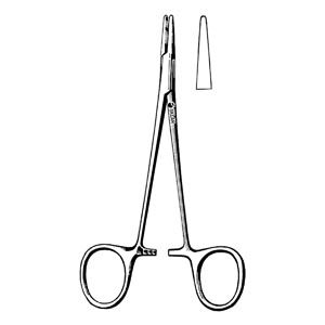 Sklar Instruments Halsey Needle Holder, Smooth, 5"