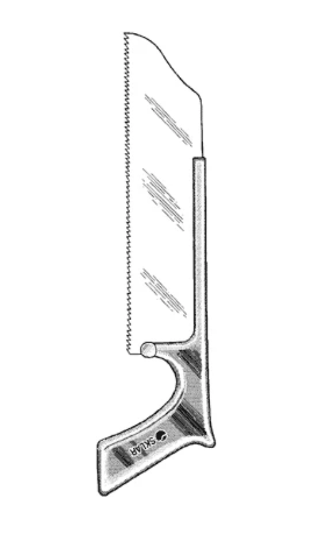 Sklar Instruments Satterlee Bone Saw, Complete 12in