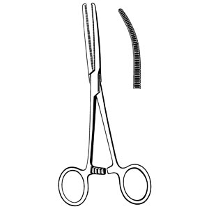 Sklar Instruments Rochester-Pean Forceps, Curved, 9"