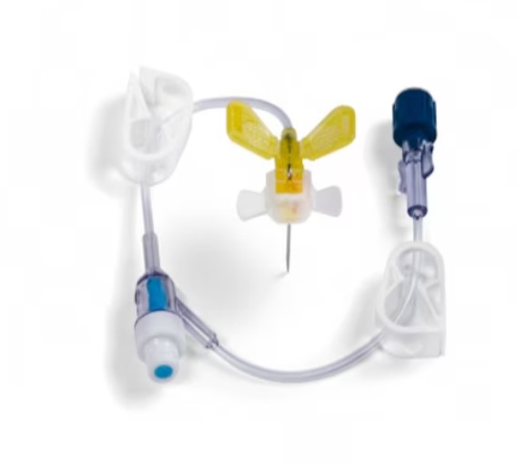 BD, MiniLoc Safety Infusion Set w/Y-Injection & Cap, 22G x 1"