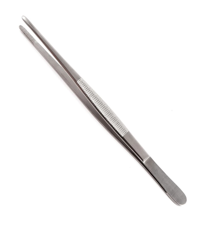 Sklar Instruments Dressing Forcep, Serrated Straight, 5.5"