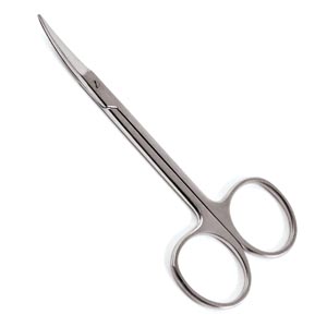 Sklar Instruments Iris Scissors, Curved, Sharp/Sharp, 4.5"