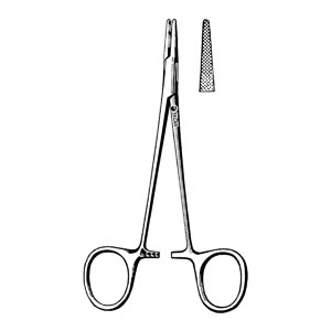 Sklar Instruments Baumgartner Needle Holder, Serrated, 5.25"