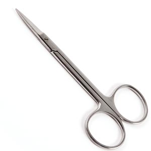 Sklar Instruments Iris Scissors, Straight, Sharp/Sharp, 4.5"