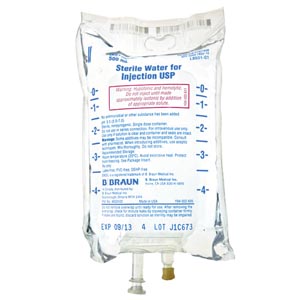 B Braun Medical, Inc. 500mL Sterile Water, EXCEL® (48 cs/plt)