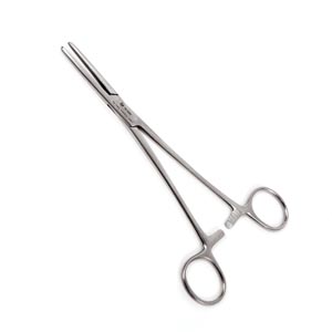 Sklar Instruments Kelly Forceps, Straight, Extra Heavy Jaw, 7"