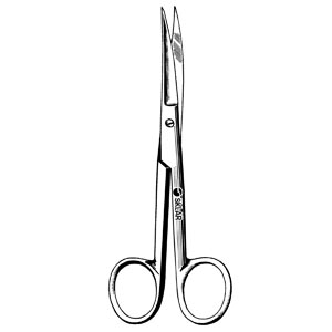 Sklar Instruments Operating Scissor, Curved, Sharp/Sharp, 5.5"