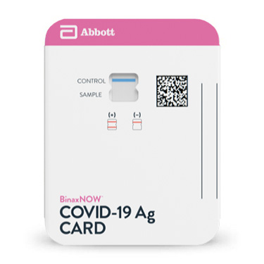 Abbott Point Of Care BinaxNOW™ COVID-19 Ag, Self Test Kit, 2 test/kit, 12 kit/cs