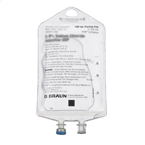 B Braun Medical, Inc. Dextrose Injections, 5%, 100/150mL, PAB® Containers, 64/cs