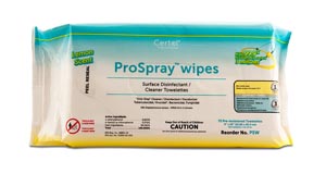 Certol Disinfectant Wipes, Soft Pack, 9" x 10", 72/pk (Short-dated; Non-Returnable)
