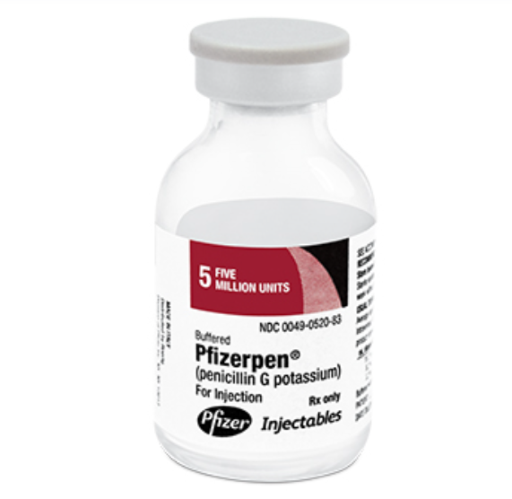 Pfizer, Inc. Pfizerpen (Buffered), 5 MU Vial
