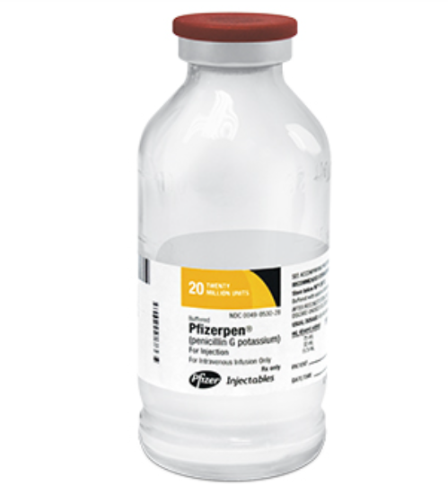 Pfizer, Inc. Pfizerpen (Buffered), 20 MU Vial