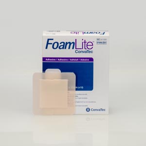 Convatec Foam Dressing, Adhesive, Square, 4" x 4"