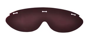 Palmero Safety Glasses, Replacement Lenses, Grey, 25/pk