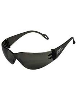 Palmero Safety Glasses, Grey Frame/Grey Lens. Full Size