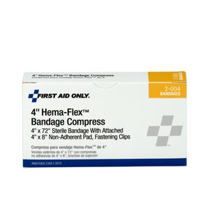 Hygenic/Theraband Hema-Flex Bandage, 4", Compress, 1/bx