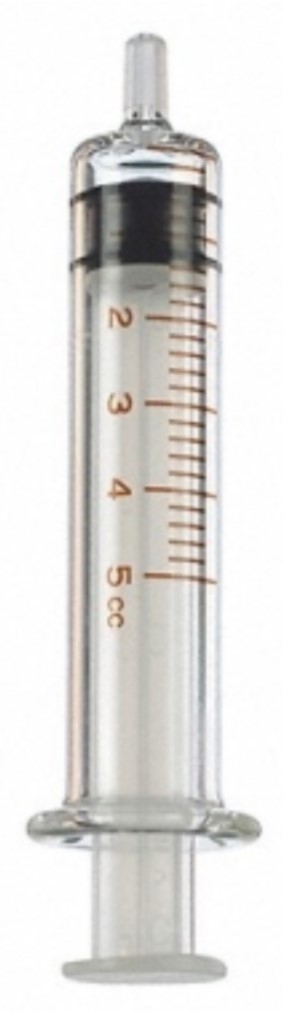 B Braun Medical, Inc. Spinal Syringe, Glass, 5 ml, Luer Slip