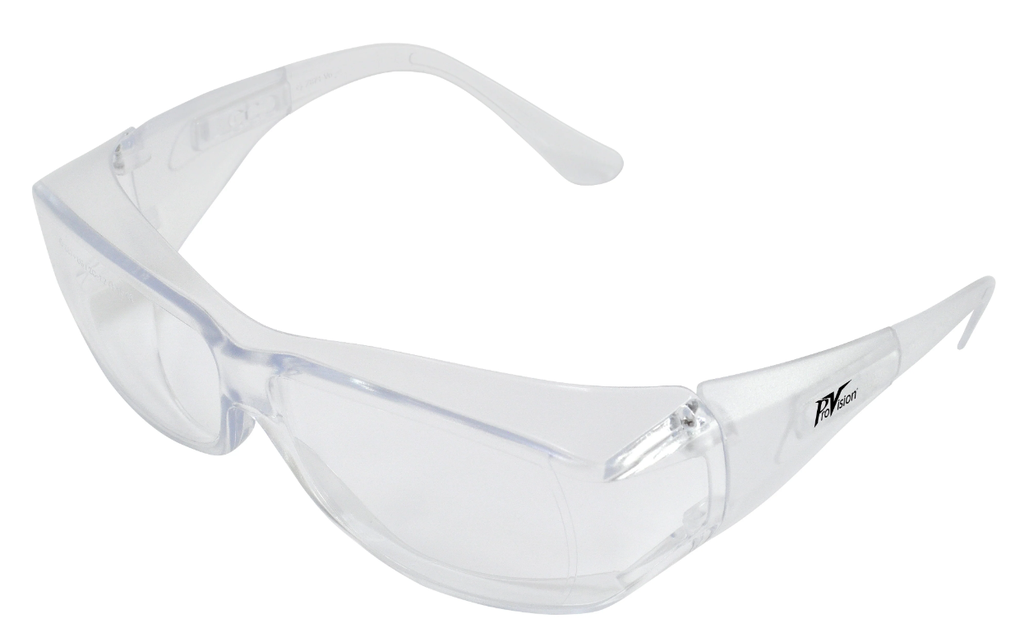 Palmero Safety Goggles, Clear Frame/Clear Lens, Universal Size