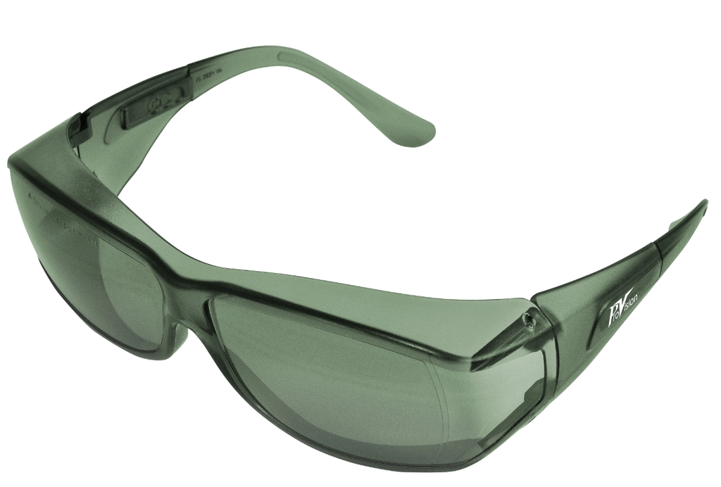 Palmero Safety Goggles, Green Frame/Green Lens, Universal Size