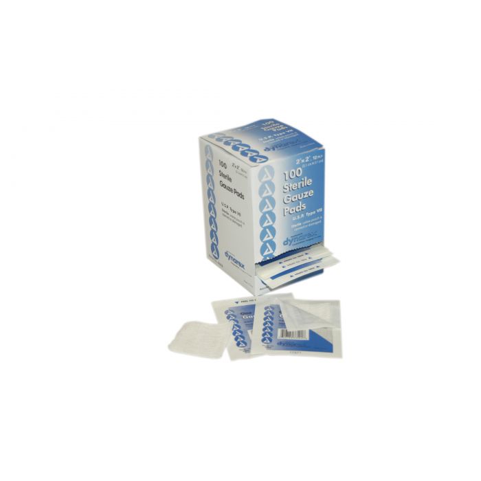 First Aid Only 2 inch x 2 inch Sterile Gauze Pad, 100/Box