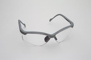 Palmero Safety Glasses, Platinum Frame/Clear Lens. Universal Size