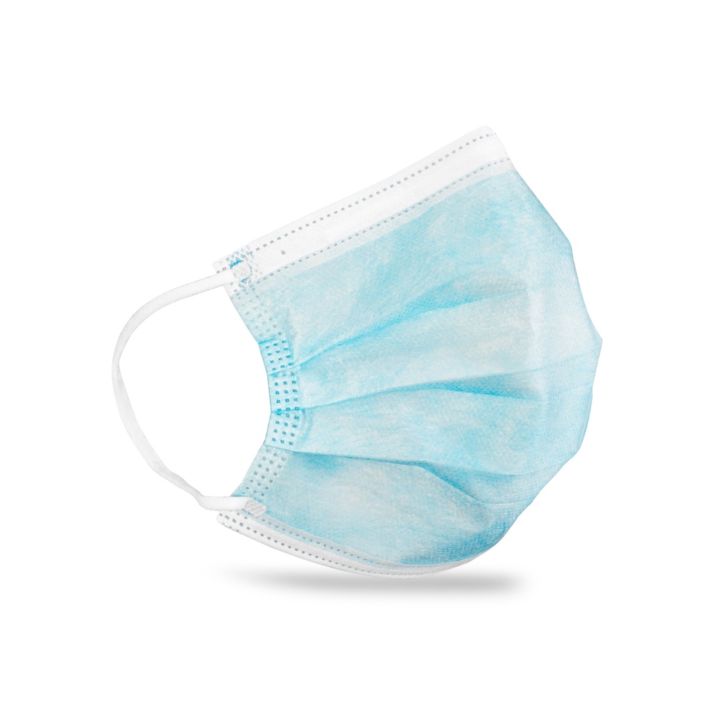 Dukal Corporation FluidBloq Mask, Level 3, Ear-Loop, Blue, 20 bx/cs