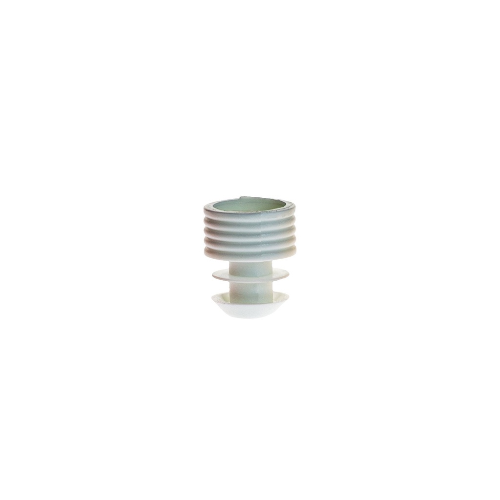 Simport Scientific Flange Plug Cap, 12mm, Polyethylene, White, 1000/pk