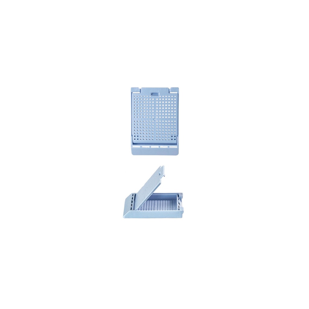 Simport Scientific Slimsette™ Biopsy Cassette, 45° Angle, Acetal, Blue