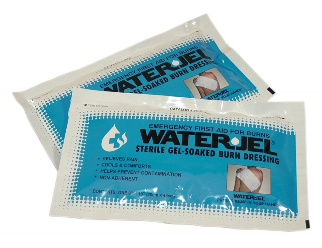 First Aid Only 18 inch x 8 inch WaterJel Gel Soaked Burn Dressing, 5/Box