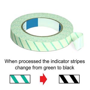 Dukal Corporation Sterilization Tape, Steam, 1/2" x 60 yards, 12 rl/bx