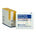 First Aid Only 3 inch x 3 inch Sterile Gauze Pad, 20/Box