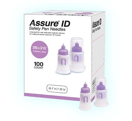 Arkray USA, Inc. Assure ID Safety Pen Needles, 30G, 3/16" or 5mm Length