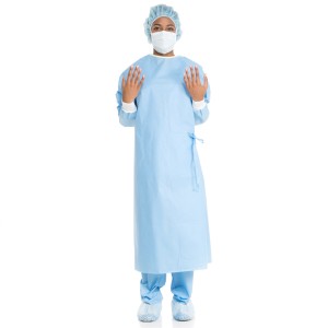 O&M Halyard Surgical Gown, Polypropylene Fabric, 2X-Large, AAMI 3, 9/bx