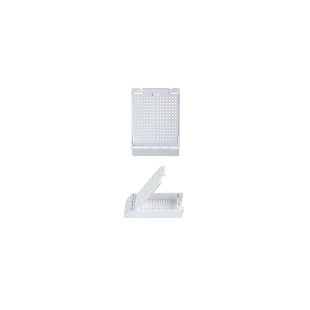 Simport Scientific Slimsette™ Biopsy Cassette, 45° Angle, Acetal, White