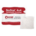 First Aid Only NuStat 4 inch x 4 inch Hemostatic Gauze Dressing Pad