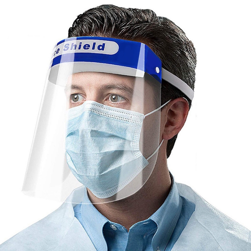 Busse Hospital Disposables, Inc. Face Shield, Elastic Strap, Notched Foam