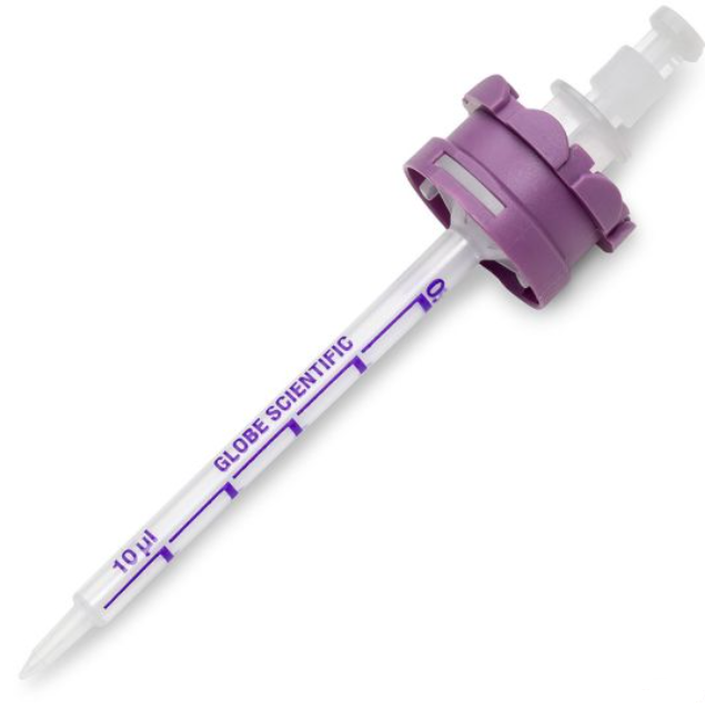 Globe Scientific, Inc. Diamond RV-Pette PRO Dispenser Tip, 0.50mL, Sterile