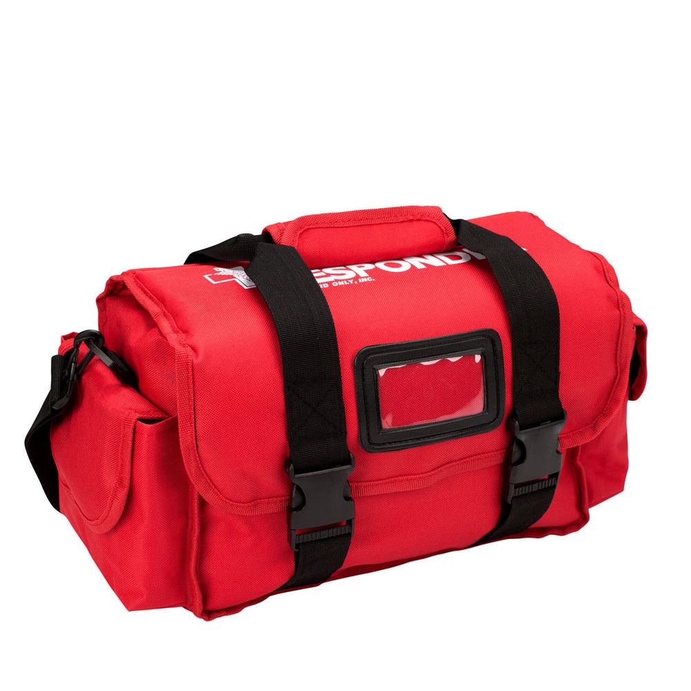 First Aid Only Nylon Large First Responder Empty Bag with FAO Logo, Red