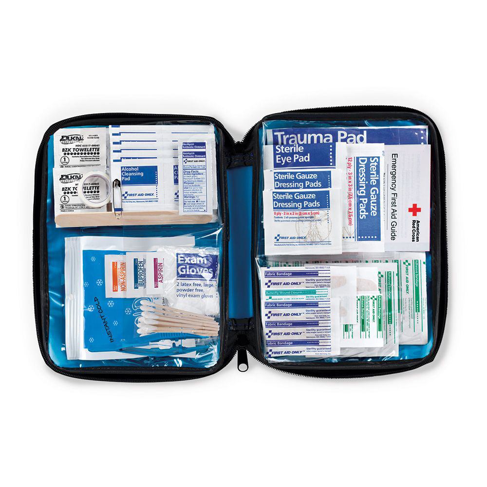 First Aid Only 130 Piece Home and Office First Aid Kit with Fabric Case