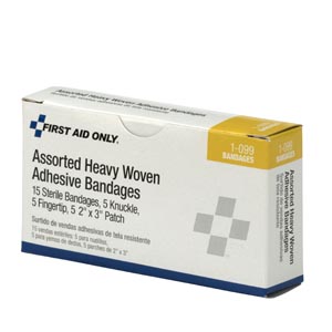 Hygenic/Theraband Assorted Fabric Bandages (5 Patch, 5 Knuckle, 5 Fingertip)