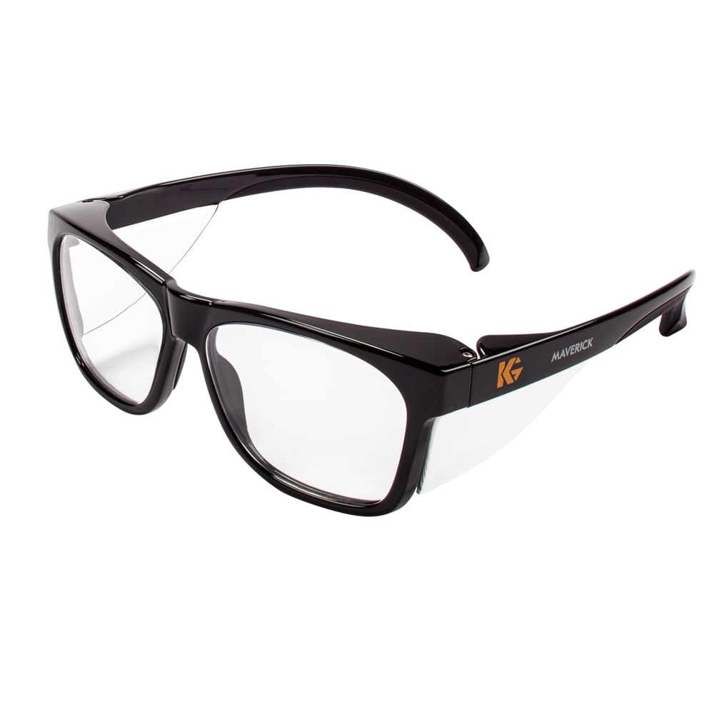 Kimberly-Clark Professional Glasses, Anti-Fog, Clear Lens, Black Frame, 1/pk